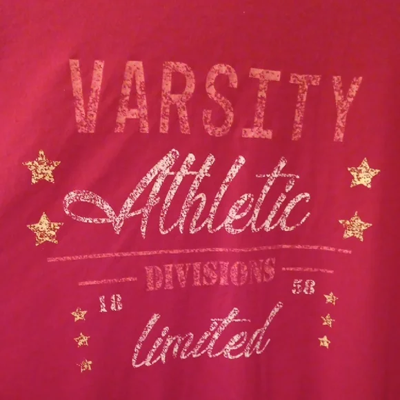 Style & Co. Red Varsity Tee - Picture 3 of 7